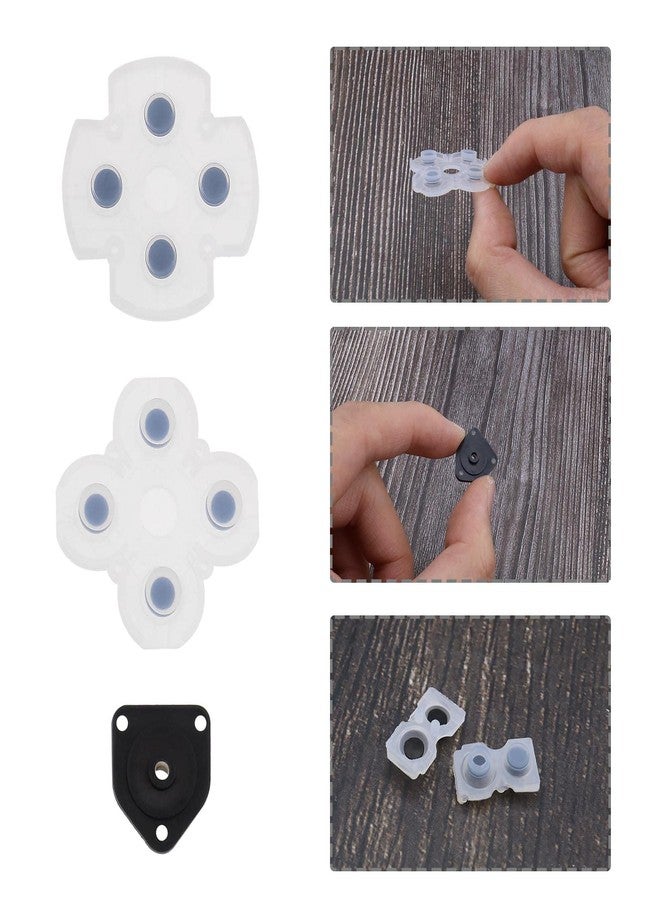 Micro Traders أزرار تحكم سيليكون موصلة من مايكرو تريدرز 3 مجموعات بديل لأزرار التحكم قطع إصلاح متوافقة مع وحدة تحكم سوني بلاي ستيشن 4 PS4 - Image 5