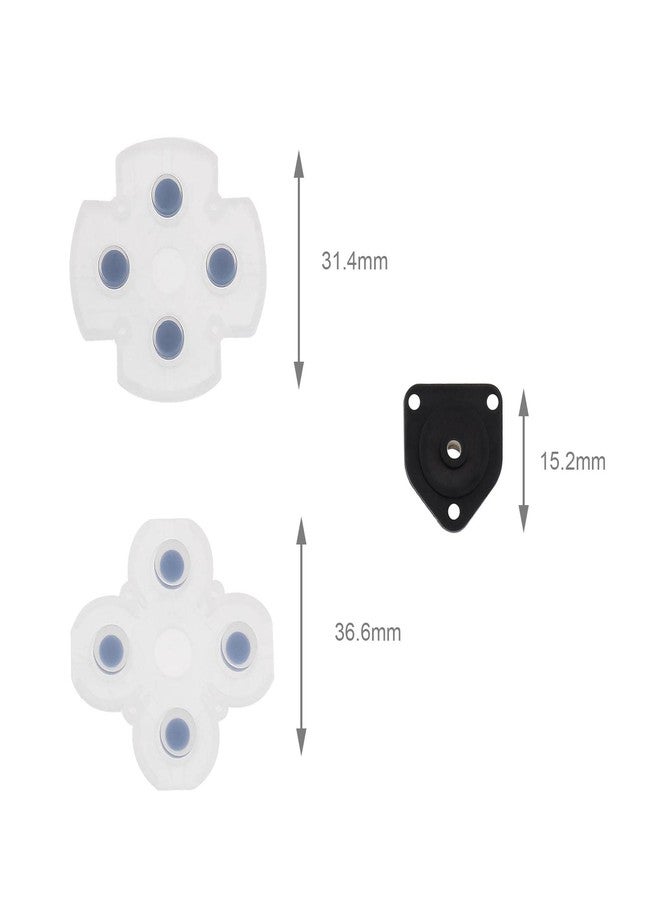 Micro Traders أزرار تحكم سيليكون موصلة من مايكرو تريدرز 3 مجموعات بديل لأزرار التحكم قطع إصلاح متوافقة مع وحدة تحكم سوني بلاي ستيشن 4 PS4 - Image 3