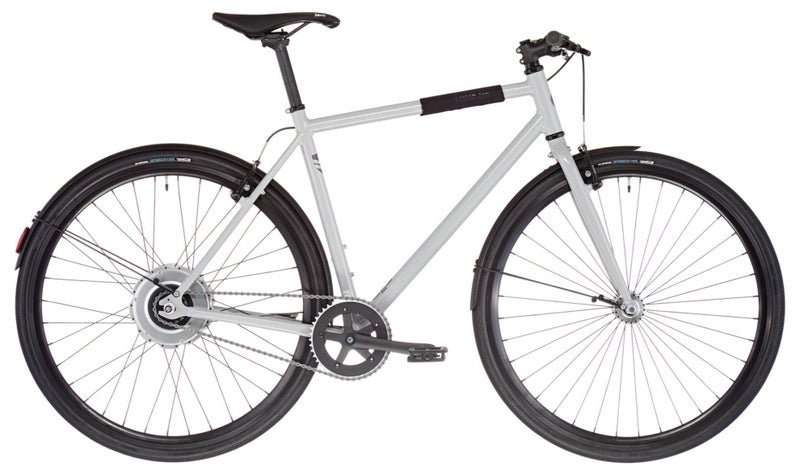 فيكسي شركة فيكسي. الدراجة الإلكترونية الحضرية باكسبين ، محرك المحور الخلفي الكل في واحد من زيهوس ، رمادي ، مقاس 55 ، سرعة واحدة - Image 1