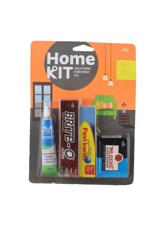 Pidilite - Pidilite Plastic Multipurpose Home Kit Blister (Shoefix, BriteO, Fevikwik, M-Seal) - Image 1