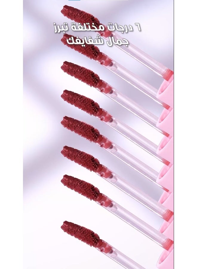 Rose Gold® Velvet Touch Matte Ink Lip Gloss – Long Lasting Highly Pigmented Liquid Matte Lipstick with Velvet Finish – Transfer Resistant Quick Dry Formula – Available in 6 Shades (Single Piece) RG-710 - Image 4