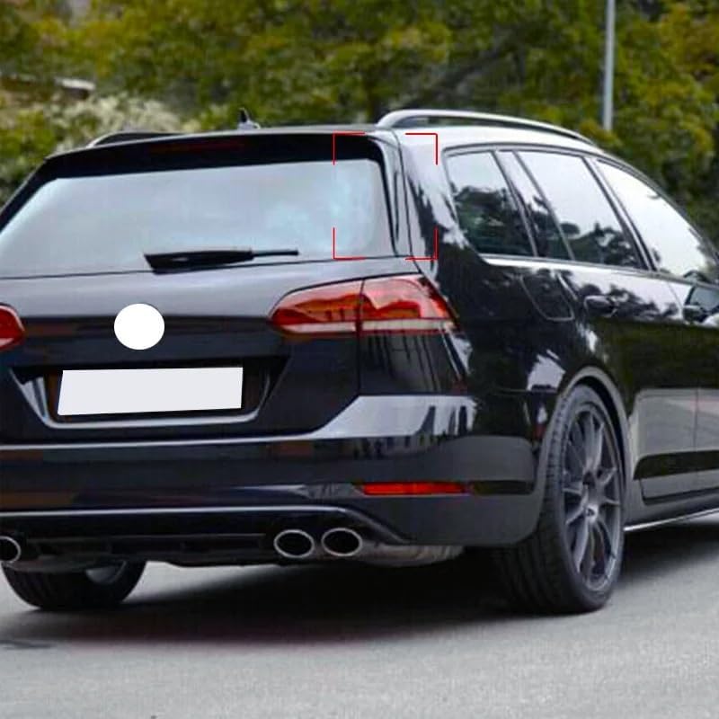 Yurefax Gloss Black Rear Spoiler Trim for Golf MK7 - Image 4