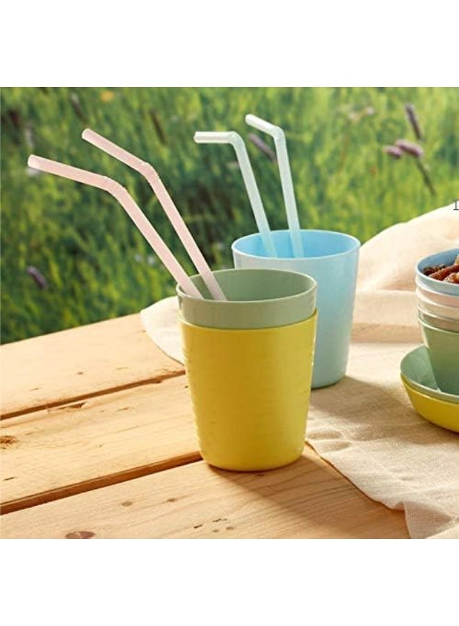 أيكيا مجموعة أكواب بلاستيك ملونة 6 قطع متعددة الألوان، خفيفة وآمنة للأطفال والكبار - Image 2