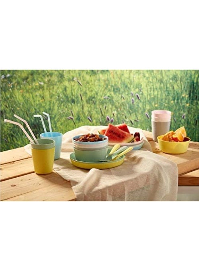 أيكيا مجموعة أكواب بلاستيك ملونة 6 قطع متعددة الألوان، خفيفة وآمنة للأطفال والكبار - Image 3