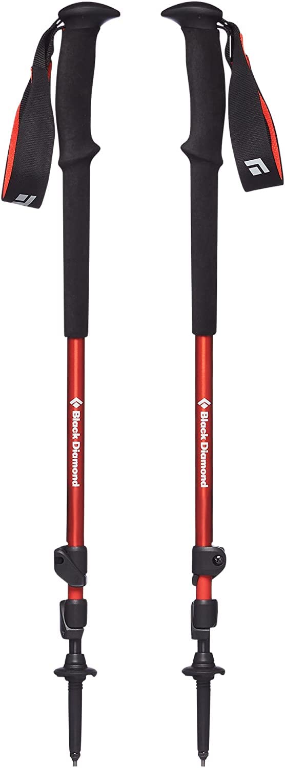 Black Diamond Trail Trekking Poles, Pair of 2 Lightweight Collapsible Aluminum Hiking Sticks for Trekking, Backpacking, Walking, Picante - Image 2