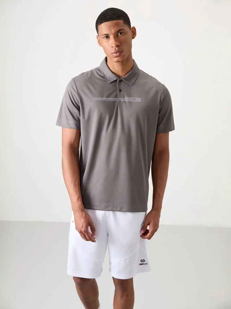 تومي لايف TOMMY Men's Polo Collar Button T-Shirt