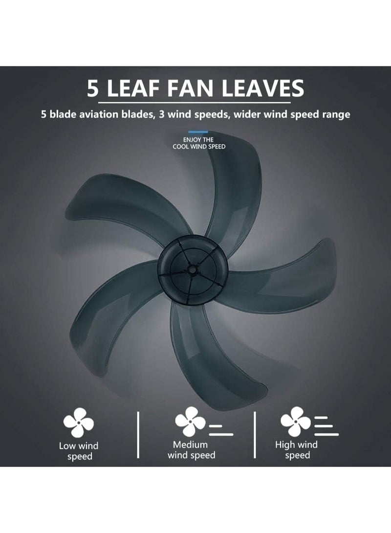 VUCATIN Oscillating Wall Mount Fan 16 Inch 4000 CFM Industrial Wall Fan with 5 Blades 3 Speeds Adjustable 45° Tilt and 70° Oscillation Ideal for Home  Bedroom Gym & Office (Wall Mounted Fan Black) - Image 5
