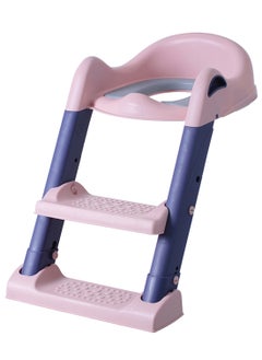 Eazy Kids Step Stool Foldable Potty Trainer Seat - Pink  - Image 1