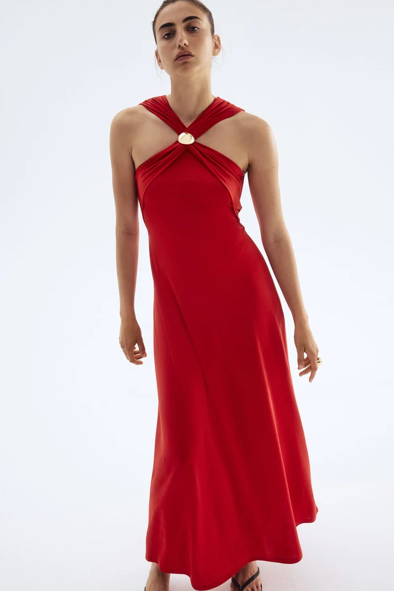 H&M Long draped dress