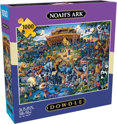 Buffalo Games - Dowdle - Noah's Ark - 1000 Piece Jigsaw Puzzle for Adults -Challenging Puzzle Perfect for Game Nights - Finished Size is 26.75 x 19.75 - Image 1