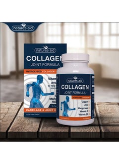 Natures Aid Collagen Joint Formula With Hydrolyzed Collagen Contains Vitamin D3 And Zinc- 60 Capsules  - Image 4