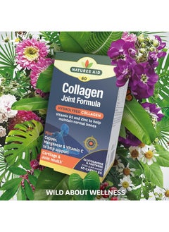 Natures Aid Collagen Joint Formula With Hydrolyzed Collagen Contains Vitamin D3 And Zinc- 60 Capsules  - Image 2