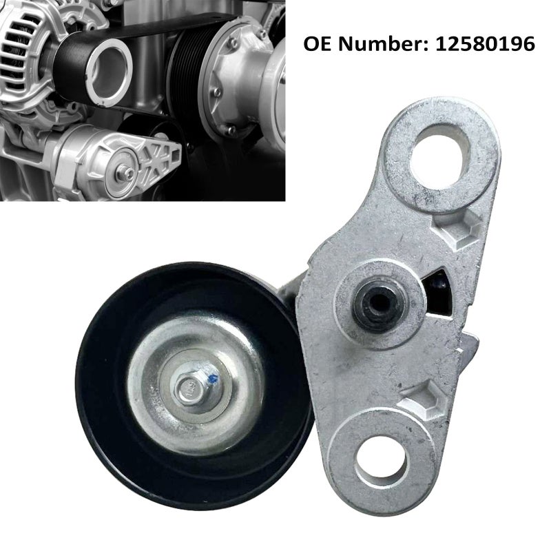 Drive Belt Tensioner Assembly: Premium Material, Easy Installation - Enhances Engine Performance Drive Belt Tensioner Replacement for Cadillac Escalade 6.2 2013, Hummer H2 6.0 2004 - Image 2