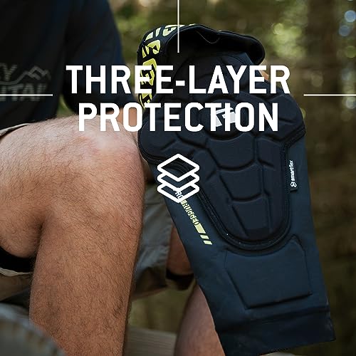 G-Form Pro-Rugged 2 MTB Knee Guards - Compression Knee Gear for Protection - Comfortable for Men & Women - Breathable & Durable Guards for Mountain Biking - Black, Adult Medium - Image 3