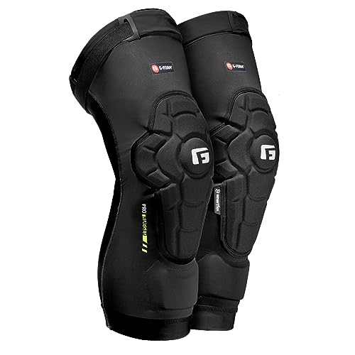 G-Form Pro-Rugged 2 MTB Knee Guards - Compression Knee Gear for Protection - Comfortable for Men & Women - Breathable & Durable Guards for Mountain Biking - Black, Adult Medium - Image 2