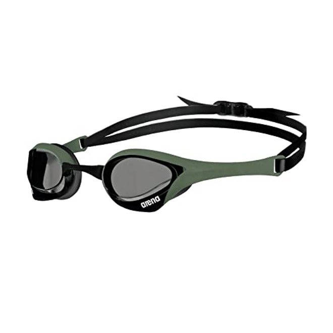 ARENA Cobra Ultra Swipe Racing Swim Goggles - Anti-Fog, Polycarbonate Mirror Lens, Yellow Copper/White