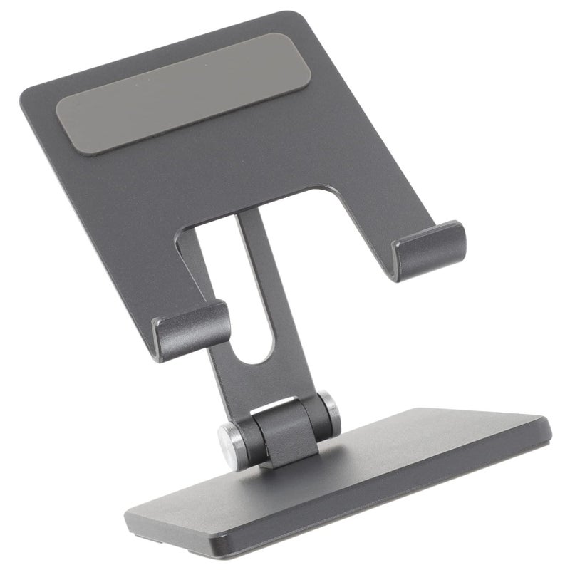 Silver Multi Angle Adjustable Foldable Tablet Stand For Desk Stable Desktop Holder Office Library Kitchen Shop Use - Image 2