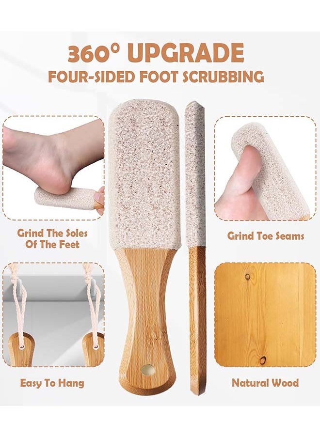 YIM-VIBEHAUS 2pcs Foot Hard Skin Remover Pedicure Foot Scrubber Callus Remover for Dead Skin Foot Care Pedicure Pumice Stone Pedicure Tool Foot File fit Wet and Dry Feet  - Image 4