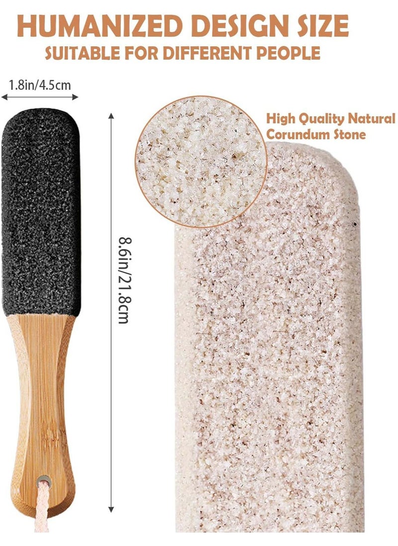 YIM-VIBEHAUS 2pcs Foot Hard Skin Remover Pedicure Foot Scrubber Callus Remover for Dead Skin Foot Care Pedicure Pumice Stone Pedicure Tool Foot File fit Wet and Dry Feet  - Image 5