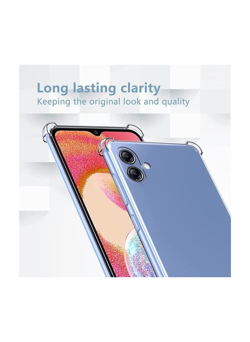 Shockproof Transparent Case Compatible with Samsung Galaxy A05 King Kong Transparent Shockproof Ultra Protective 4 Corners - Clear  - Image 3