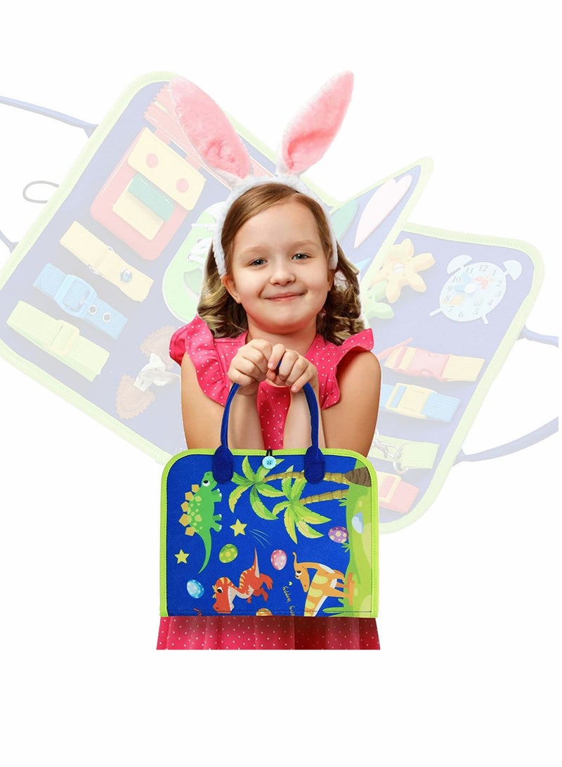 SYOSI Busy Board Montessori Toys 20 in 1 Toddlers Sensory Gifts 2 3 4 Year Old Boys Girls for Fine Motor Skills Learn to Dress Early Educational  - Image 3