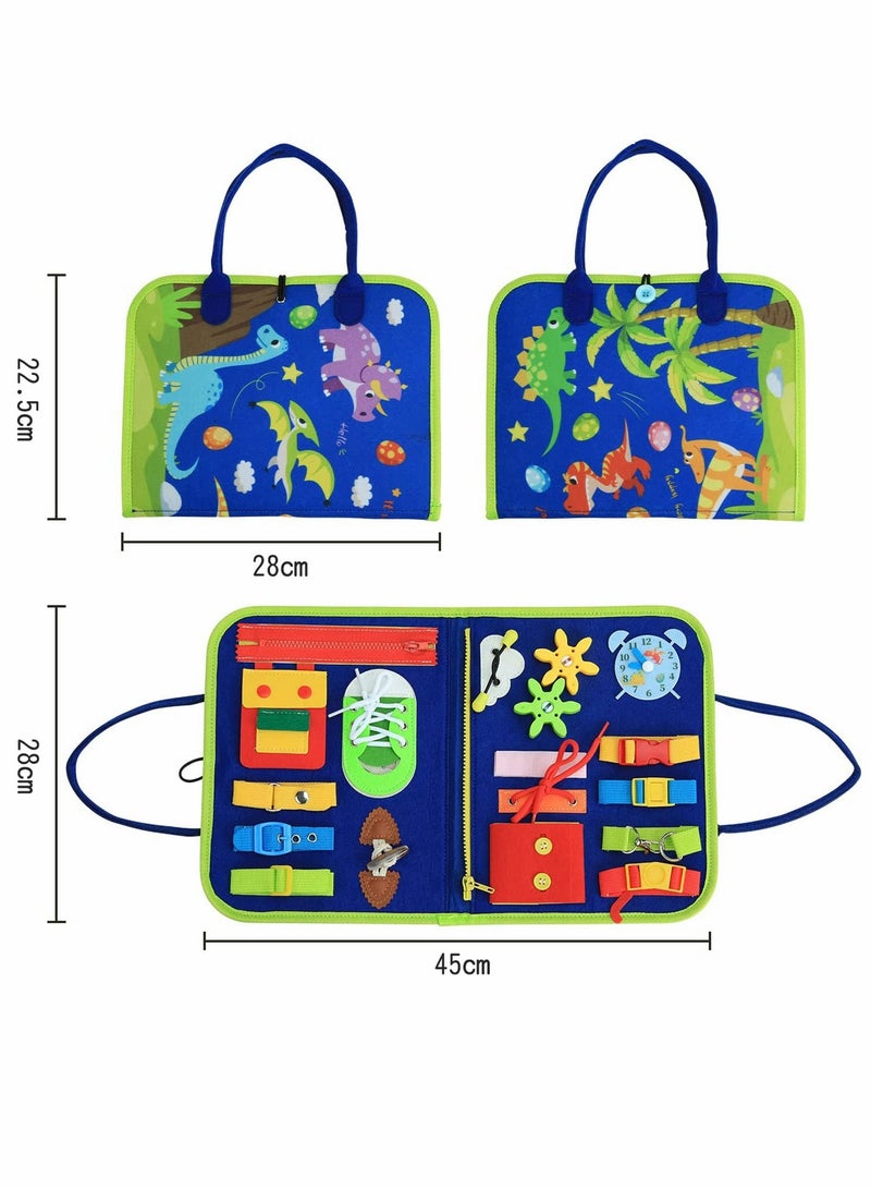 SYOSI Busy Board Montessori Toys 20 in 1 Toddlers Sensory Gifts 2 3 4 Year Old Boys Girls for Fine Motor Skills Learn to Dress Early Educational  - Image 5
