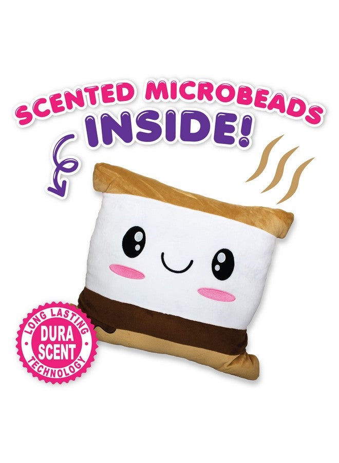 Scentco Scentco Smillows - Patented Gourmet Scented Stuffed Plush Pillows (S'Mores Marshmallow) - Accent, Throw, Decorative Pillows - Kids Room Decor, Gift for Kids  - Image 2