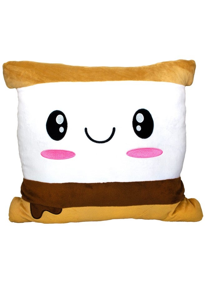 Scentco Scentco Smillows - Patented Gourmet Scented Stuffed Plush Pillows (S'Mores Marshmallow) - Accent, Throw, Decorative Pillows - Kids Room Decor, Gift for Kids  - Image 1