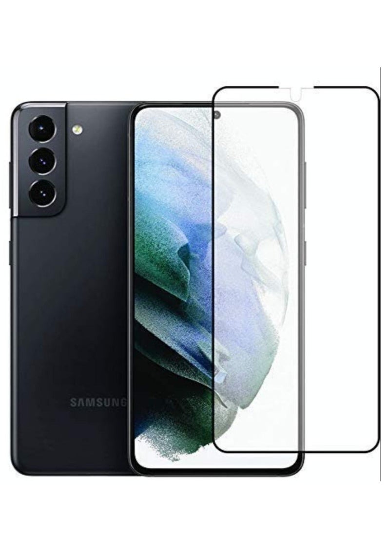 SHOPI حماية شاشة سامسونج جالاكسي S21 5G، HD واضحة 3D [منحني 3D] [تغطية كاملة] مضادة للخدوش ومضادة لبصمات الأصابع بصلابة 9H زجاج مقسى (غراء كامل) - Image 1