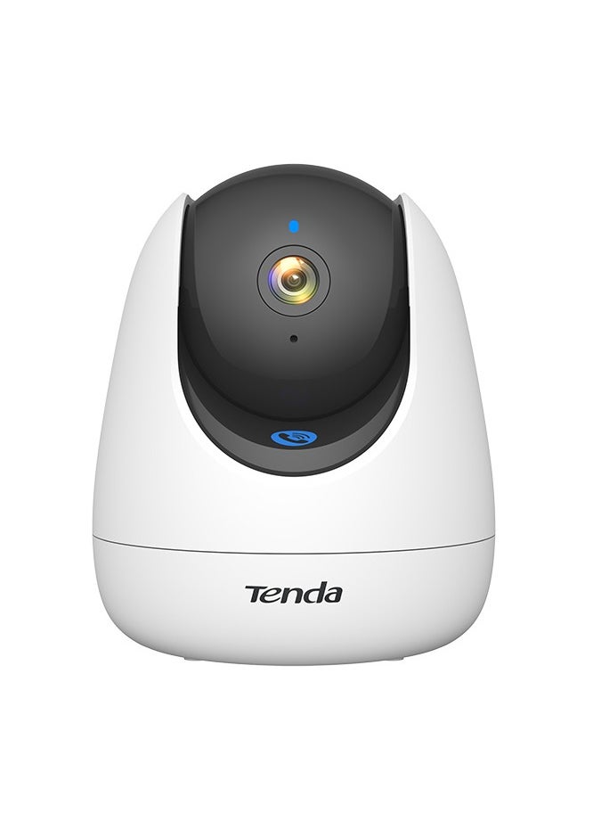 تيندا كاميرا Tenda CP3 PRO لأمن المنزل، دقة 2K 3MP كاميرا غرفة داخلية لاسلكية، 360 درجة عموم إمالة واي فاي 6 - كاميرا مع تطبيق الهاتف، صوت ثنائي الاتجاه، زر اتصال بلمسة واحدة، رؤية ليلية، تتبع ذكي، اكتشاف اكتشاف بكاء الإنسان والطفل مراقبة الطفل والحيوانات الأليفة  - Image 1