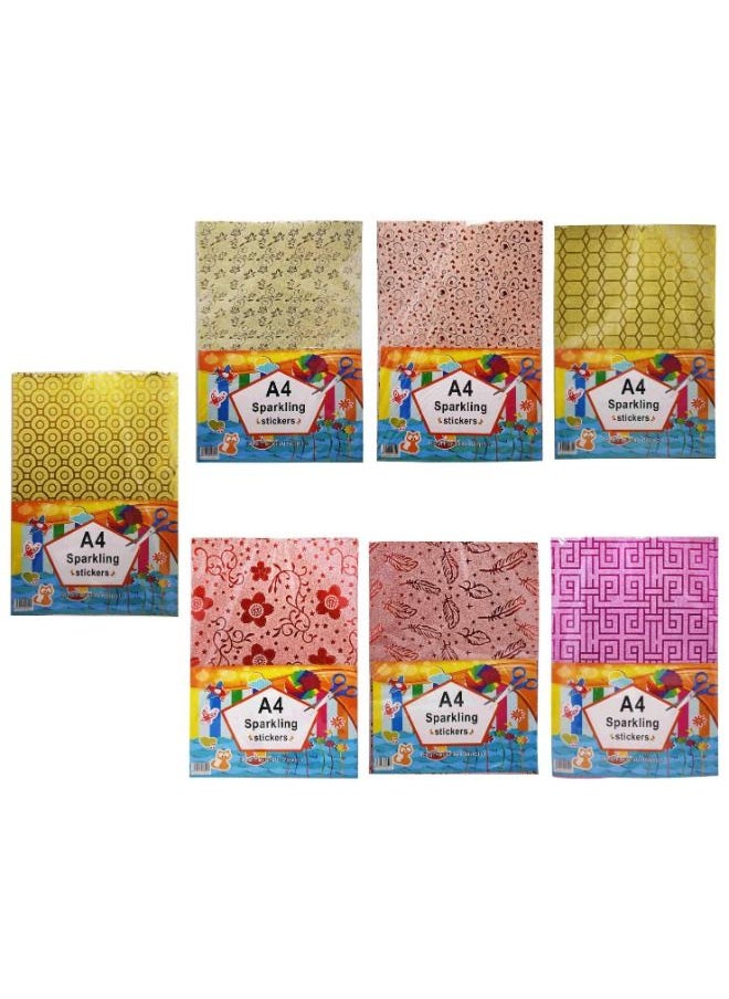 Generic SPARKLING STICKER 10 SHEETS A4 