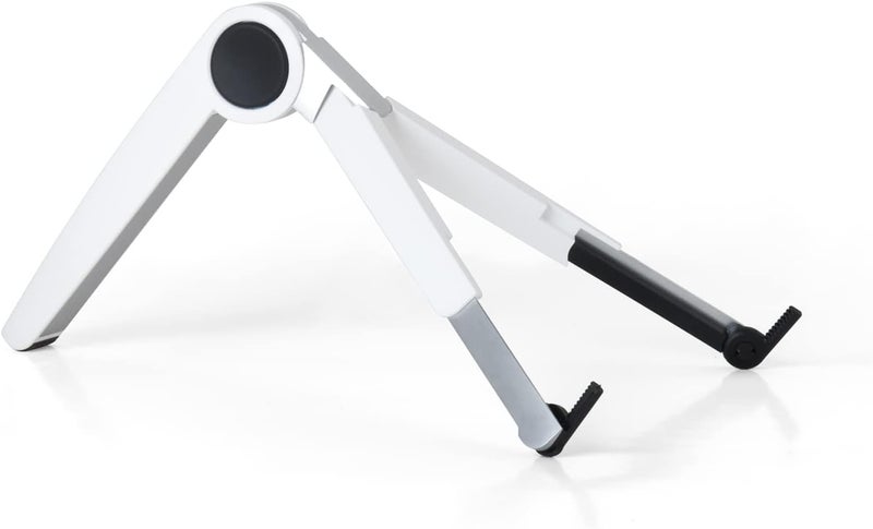 upergo UP-1 Aluminum Alloy Height Adjustable Laptop, Tablet Foldable Stand For upto 15.6" Laptop - White - Image 4