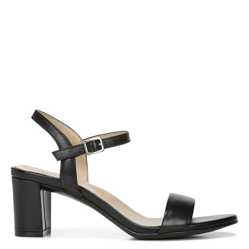 Naturalizer Womens Bristol Ankle Strap Chunky Block Heel Dress Sandal ,Black Smooth ,7.5M - Image 2