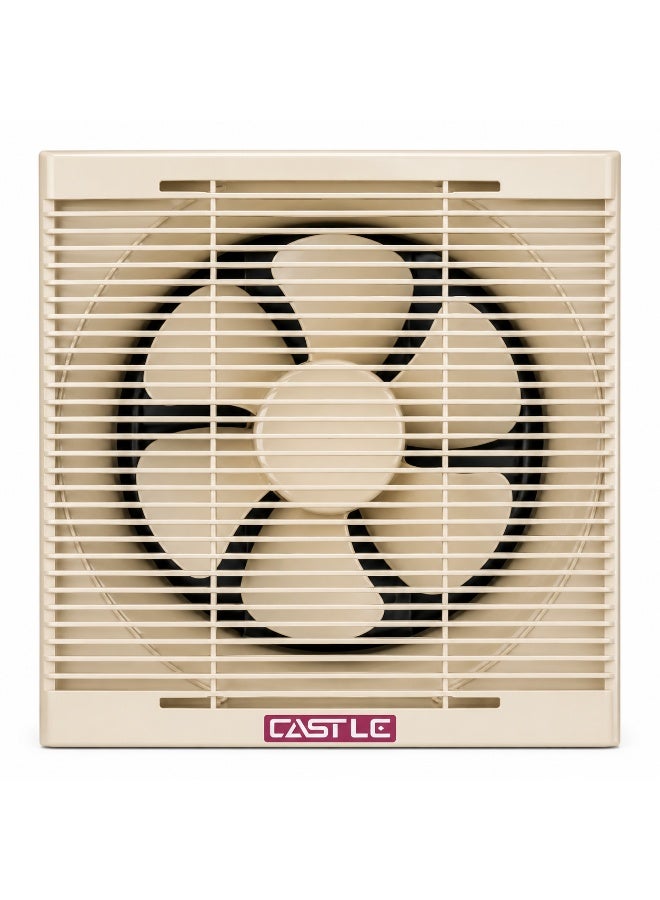 Castle Wall Exhaust Fan with Safety Grill – 20cm, Intake & Exhaust, Beige – VF5020G - Image 1