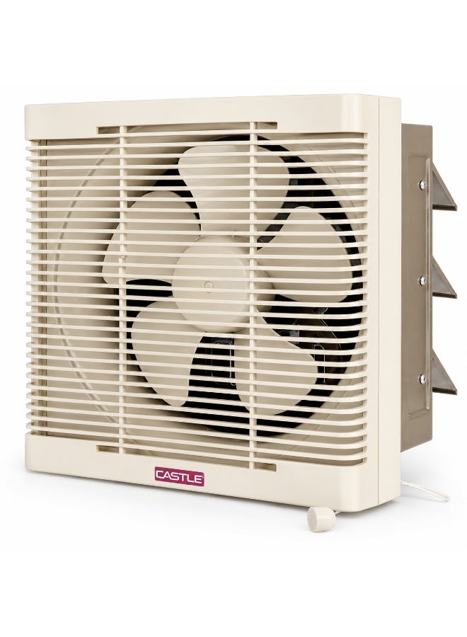 Castle Wall Exhaust Fan with Safety Grill – 20cm, Intake & Exhaust, Beige – VF5020G - Image 2