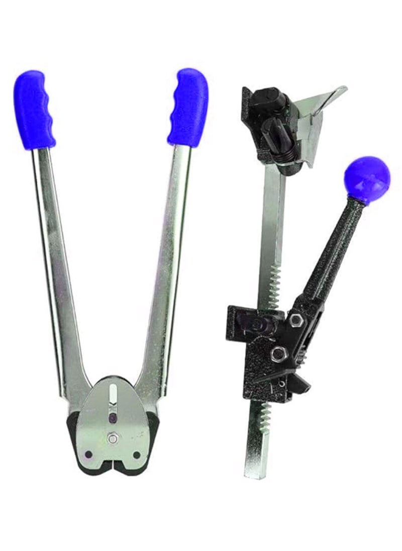 Practical Sealer Tool Strapping Kit - Manual Strapping Tools for Cartons, Office, and Workshop Use - Blue
