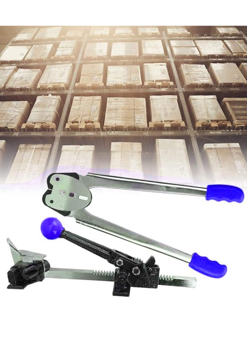 Practical Sealer Tool Strapping Kit - Manual Strapping Tools for Cartons, Office, and Workshop Use - Blue