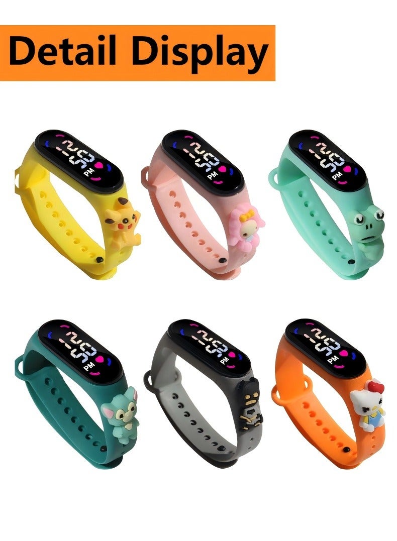 Changer 8 PCS Kids' Water Resistant Silicone Digital Watch - Image 2