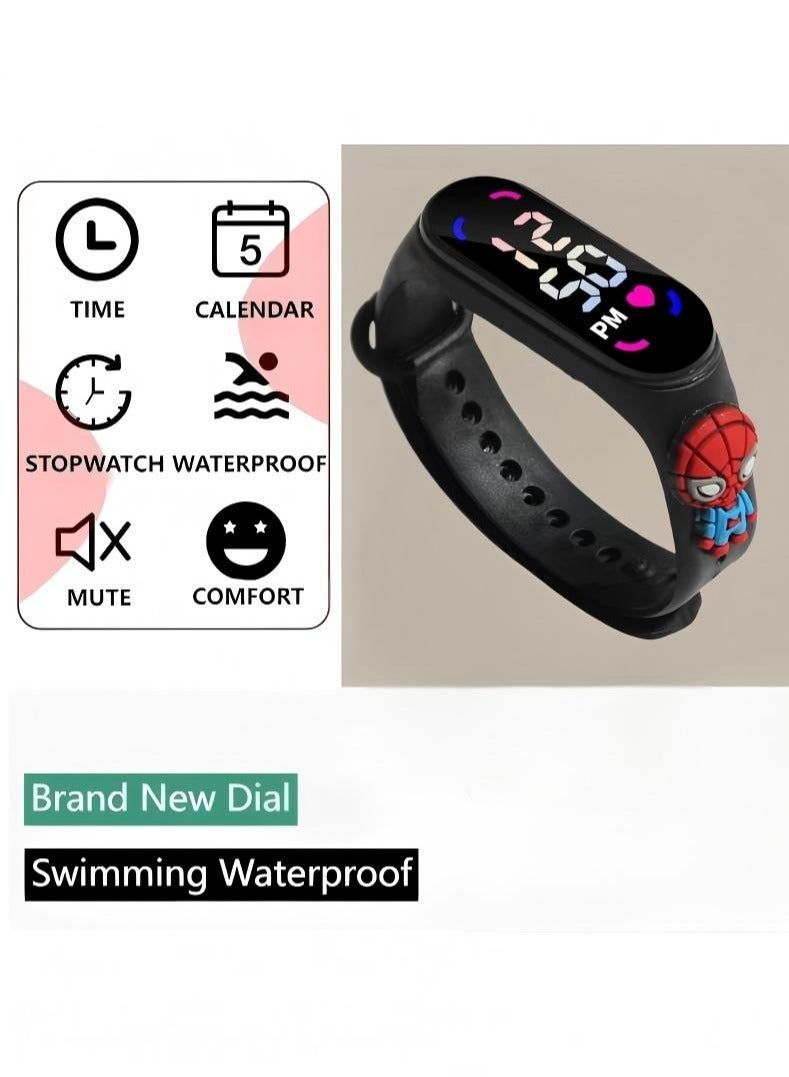 Changer 8 PCS Kids' Water Resistant Silicone Digital Watch - Image 3