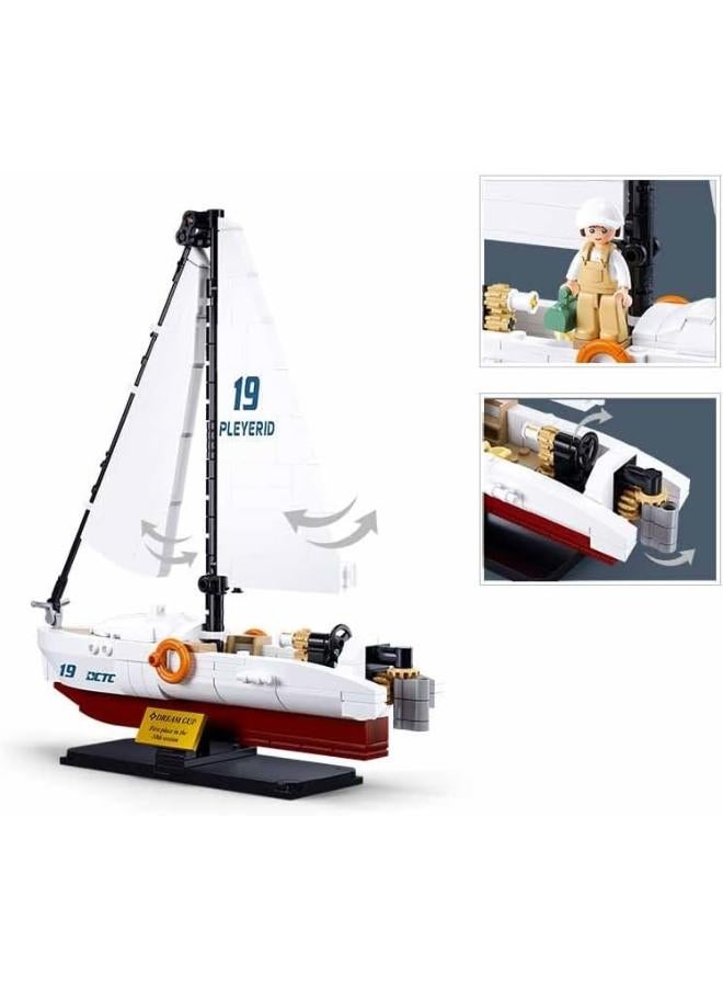 Sluban 260PCS MODELBRICKS- 1/35 THE RODEO SPEED BOAT - Image 3