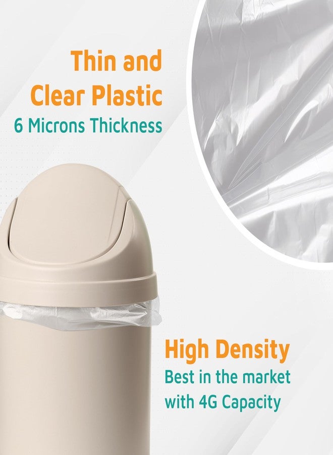 PlasticMill Heavy Duty Trash Bags - Clear Garbage Bags - Plastic Trash Bags - Kitchen, Bathroom, Office Garbage Bags, Trash Can Liners - 4-Gallon Small Trash Bags, 6 Microns, 17"x18" (2,000-Count) - Image 3