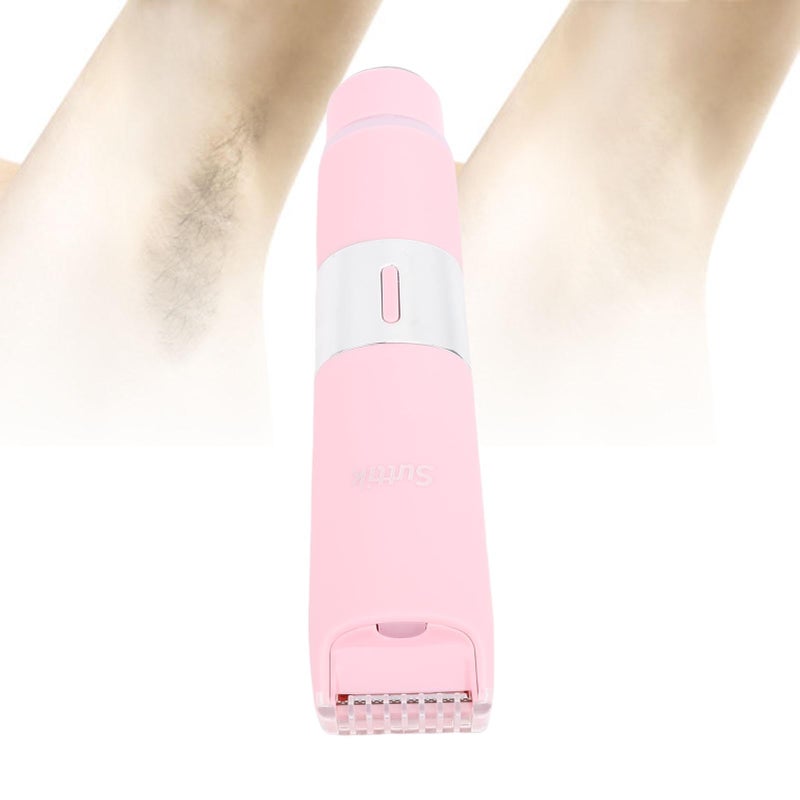 Pink Electric Body Hair Trimmer For Women Rechargeable Bikini Legs Underarms Grooming Kit IPX7 Waterproof - Image 5