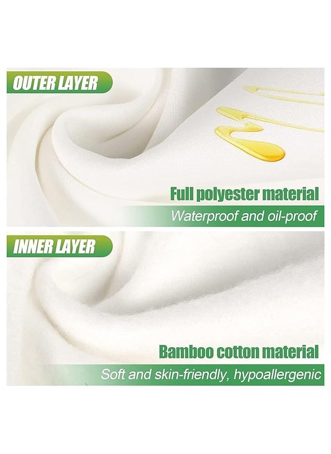ALIVER - ALIVER Castor Oil Wrap Pack White (Oil Included), Reusable Castor Oil Pack Kit Bamboo Cotton Castor Oil Pack Wrap for Neck Relaxation, Constipation, Insomnia, Muscle Pain - Image 1