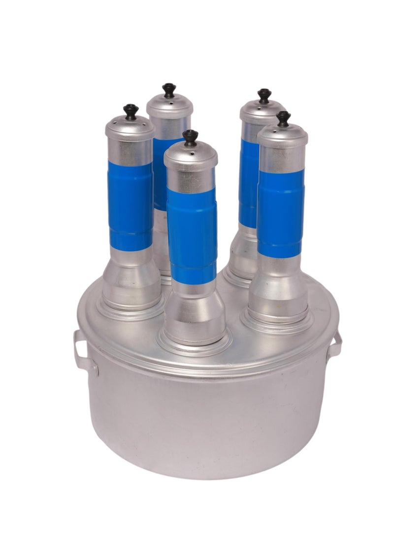 TAJ 5 -Steamer Aluminium Puttu Maker Silver 