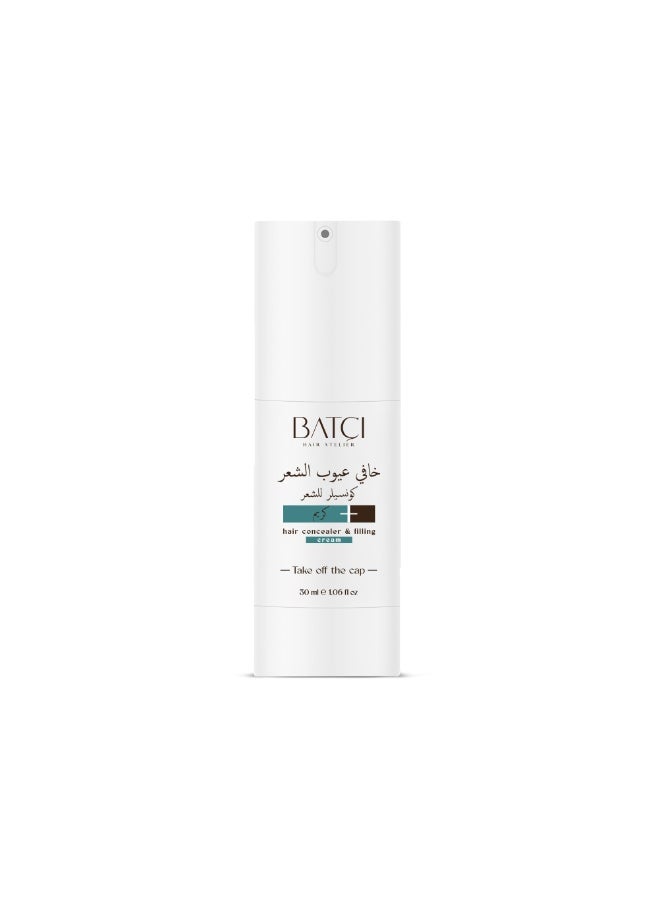 BATCI Hair Concealer Filling Cream for Bald Spots Thinning Hair Waterproof SweatProof Scalp Coverage Natural Root TouchUp Cream for Men Women 30ml - Image 1