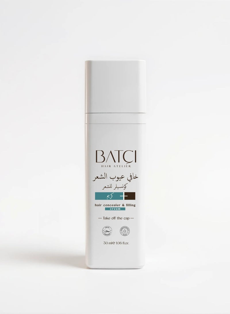BATCI Hair Concealer Filling Cream for Bald Spots Thinning Hair Waterproof SweatProof Scalp Coverage Natural Root TouchUp Cream for Men Women 30ml - Image 1