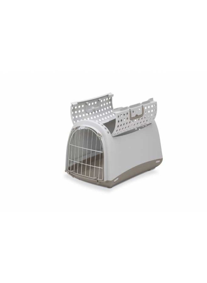 IMAC Linus Cabrio - Carrier For Cats And Dogs-Grey- 50X32X34.5CM