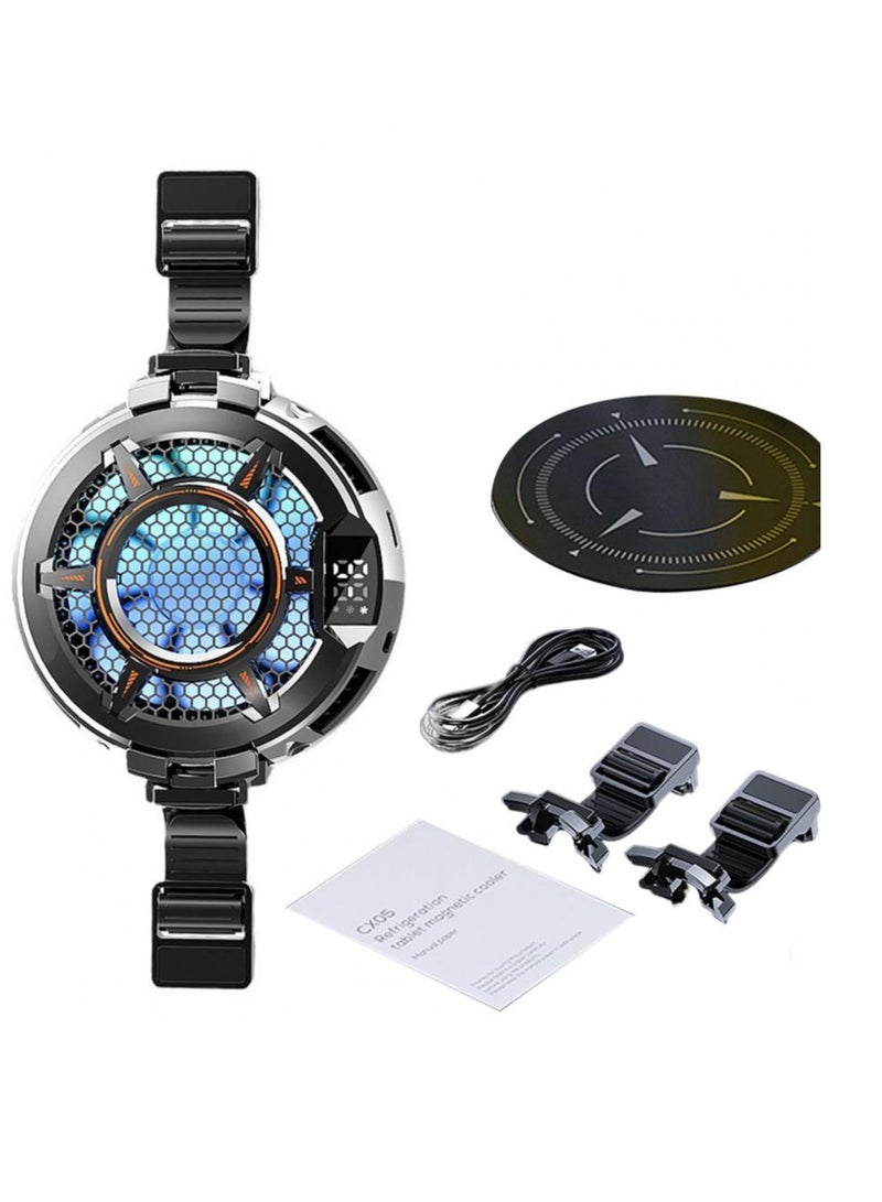 Memo CX05 Tablet Magnetic Gaming Cooler Tablet iPad Radiator Mute And Maximum Cooling Fan Temperature Display - Image 1