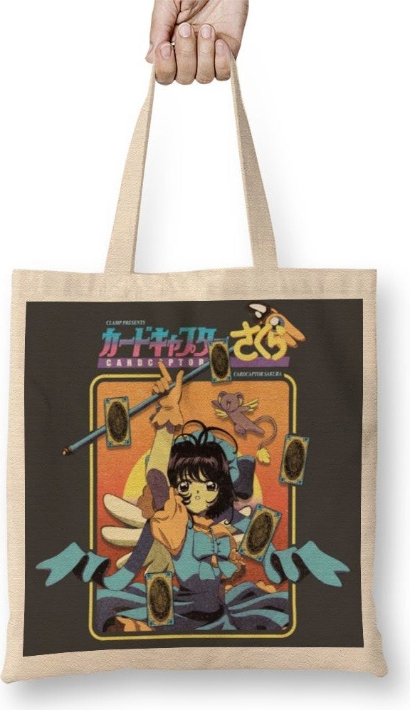 Baskı Dükkanı Print Shop Cardcaptor Sakura Tote Bag Long Handle 