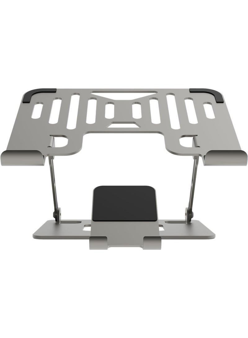 حامل متعدد الأجهزة قابل للطي – ارتفاع وزاوية قابلين للتعديل، مقاوم للانزلاق، حامل عملي للابتوبات من 10–17 بوصة والأجهزة اللوحية - Image 1